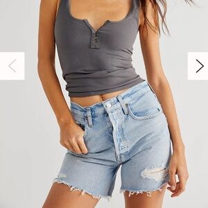 NWT AGOLDE Riley Denim Shorts